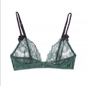 Stella McCartney | green lace bra | 36C